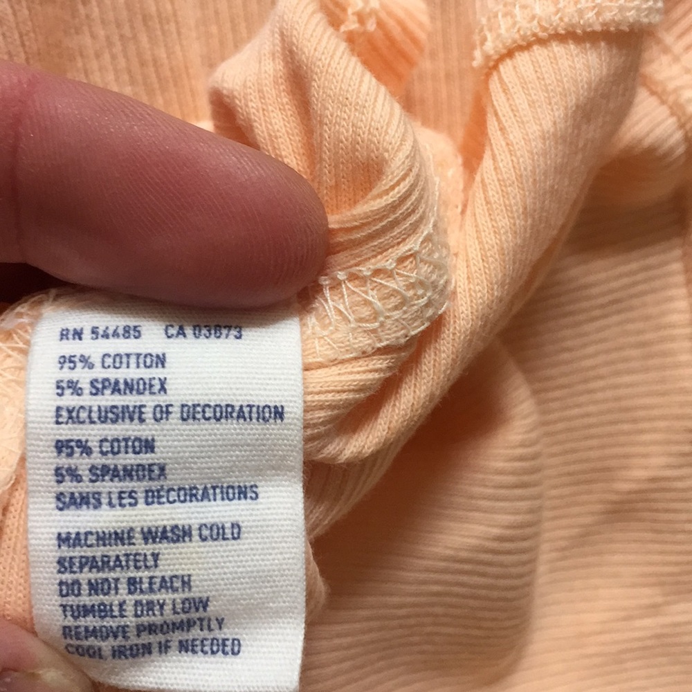 AMERICAN EAGLE 🍑 BLUSH STRETCH DISTRESSED BOHO BOYFRIEND RIB BODYCON TANK TOP M - Picture 5 of 6